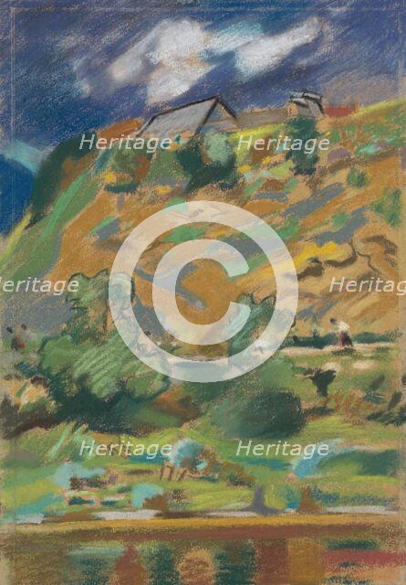 Landscape, around 1940. Creator: Arnold Peter Weisz-Kubincan.