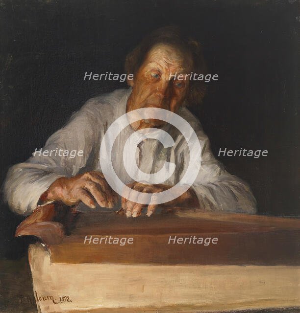 The Kantele Player , 1892. Creator: Halonen, Pekka (1865-1933).