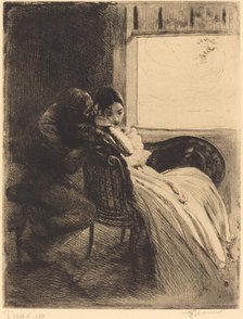 Flirtation, c. 1886. Creator: Paul Albert Besnard.