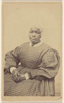 Portrait of a Seated Woman, 1865-1870. Creator: HJ Reed.