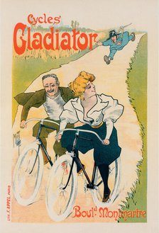 Affiche pour les "Cycles Gladiator"., c1897. Creator: Ferdinand Misti-Mifliez.