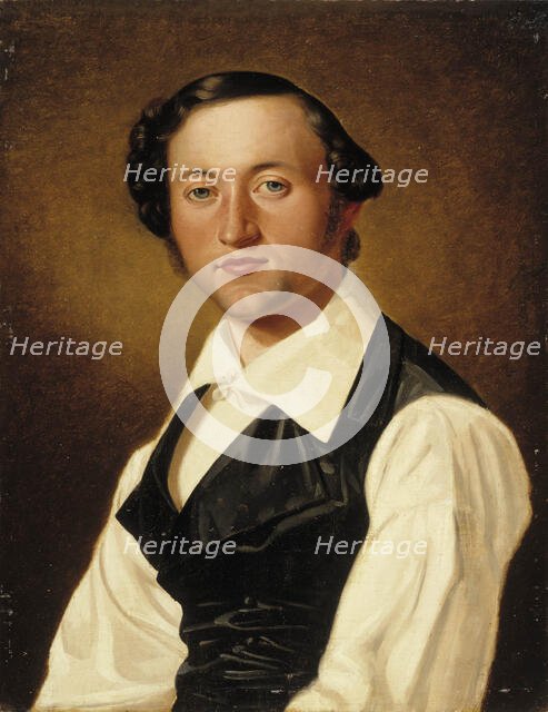 Portrait of Johan Knutson, 1840. Creator: Nils Jakob Blommer.