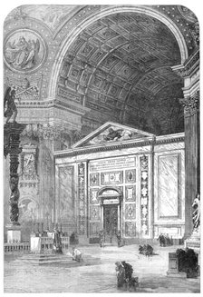 Ecclesiastical Council at Rome: South Transept of St. Peter's...For The Opening Ceremonies, 1870. Creator: Unknown.