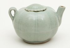 Melon-Shaped Ewer (Wine Pot) with Flower-Head..., Southern Song or Yuan dynasty, c13th cent. Creator: Unknown.