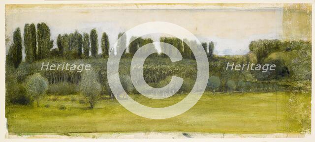 Landscape - Study, mid-late 19th century. Creator: Sir Edward Coley Burne-Jones.