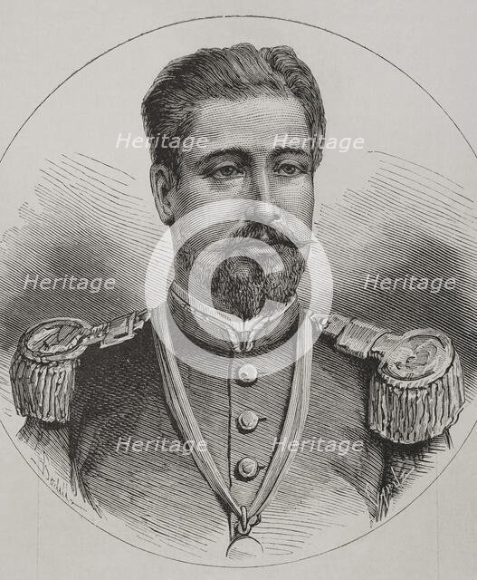 Hilarión Daza (1840-1894), Bolivian military and politician, 1878.  Creator: Tomás Carlos Capuz.