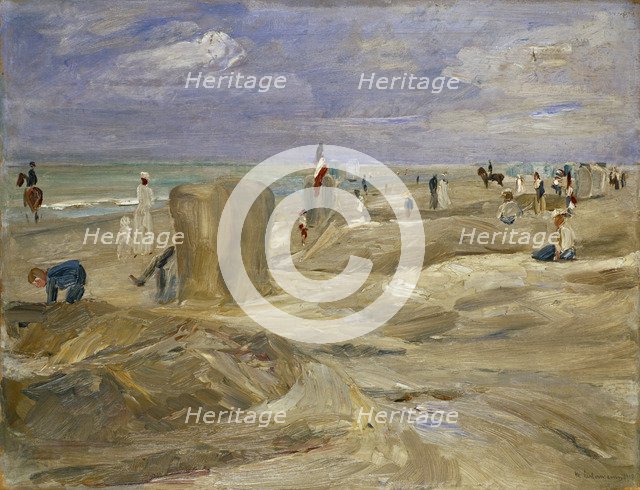 Beach at Noordwijk. Artist: Liebermann, Max (1847-1935)