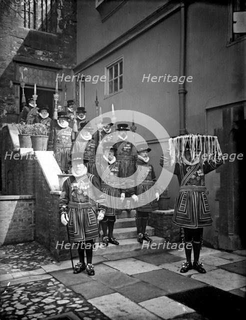 Abbots Courtyard, Dean's Yard, Westminster Abbey, London. Artist: Unknown
