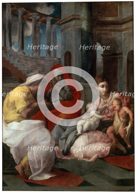 'The Holy Family with John the Baptist and Saint Elizabeth', 1541. Artist: Francesco Primaticcio