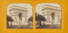 Arc de Triomphe de l'Etoile, Paris, 1860s. Creator: Adolphe Block.