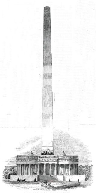 The Washington National Monument, at Washington City, 1850. Creator: Unknown.