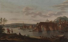 Rome, Ponte Rotto, 1756. Creator: Eugene Ceceri.