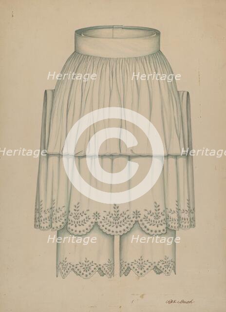 Petticoat and Pantalettes, c. 1938. Creator: Rex F Bush.