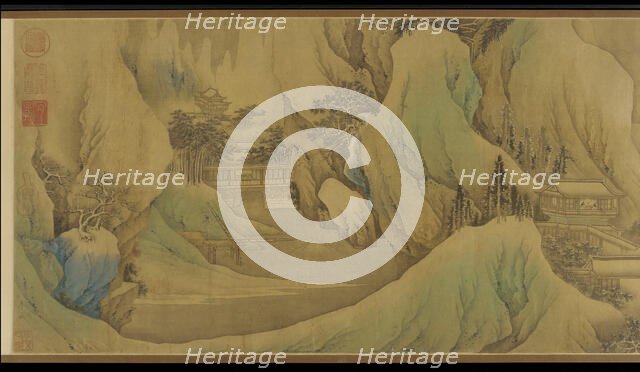 Traveling at Dawn in the Snowy Foothills, Qing dynasty, 17th century. Creator: Fan Qi.