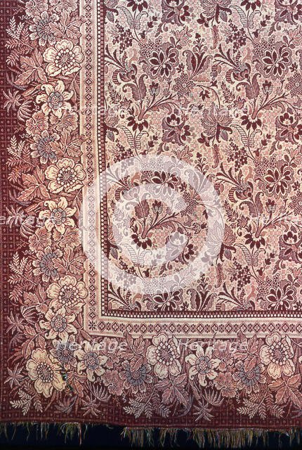 Carpet, Canada, 1830s. Creator: Unknown.
