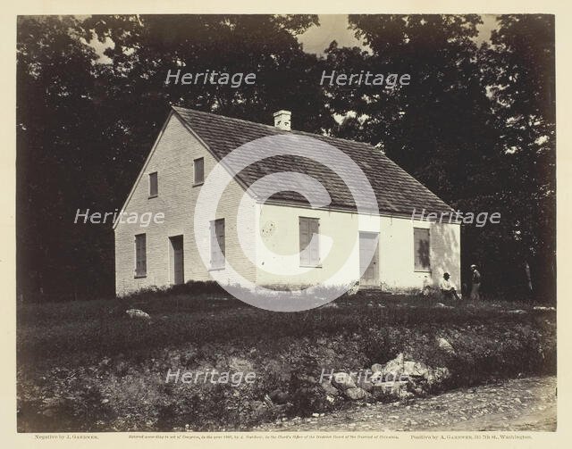 Dunker Church, Battle-Field of Antietam, Maryland, July 1863. Creator: James Gardner.