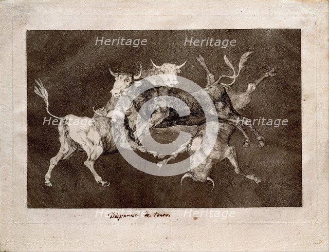 Fool's Folly (from the series Los Disparates (Follies), 1815-1819. Artist: Goya, Francisco, de (1746-1828)