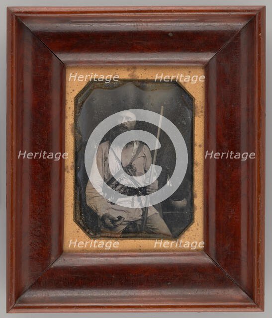 Untitled (Portrait of a Seated Man in Military Uniform), 1847. Creator: J. H. Fitzgibbon.