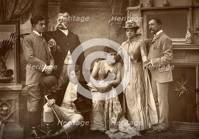 The Drury Lane Company in 'A Run of Luck', at the Drury Lane Theatre, London, 1886. Artist: Barraud