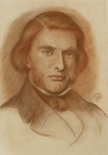 Portrait of John Ruskin, 1861. Artist: Dante Gabriel Rossetti.