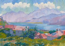 View of Lake Sils from Capolago, 1927. Creator: Giacometti, Giovanni (1868-1933).
