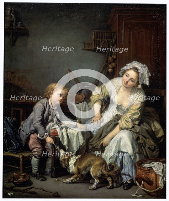 'Spoilt Child', 1765.  Artist: Jean-Baptiste Greuze