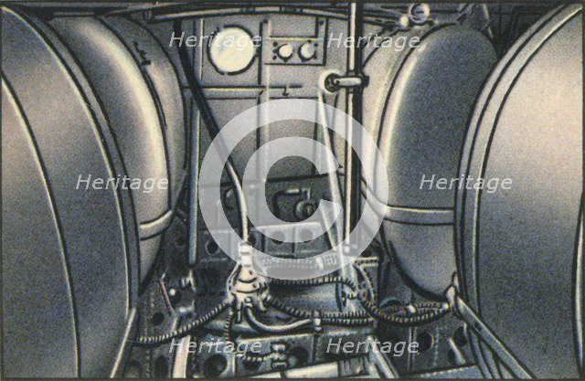 Tanks on board the Dornier Wal flying boat, 1920s, (1932). Creator: Unknown.