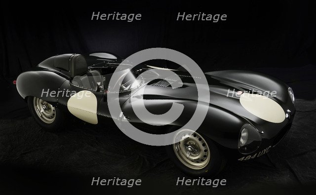 Jaguar D type 1956. Artist: Simon Clay.