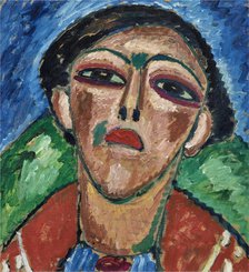 Portrait of a young man, c1912. Creator: Javlensky, Alexei, von (1864-1941).