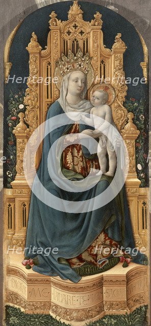 The Virgin and Child Enthroned.
