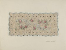 Pin Cushion Doily, c. 1939. Creator: Frank Nelson.