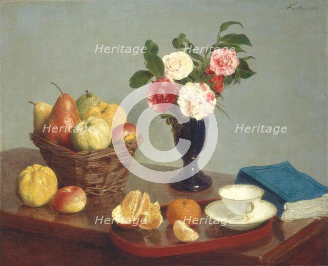 Still Life, 1866. Creator: Henri Fantin-Latour.