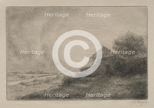 Hovel on the Hill. Creator: Alphonse Legros (French, 1837-1911).