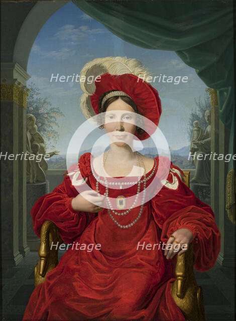 Portrait of Princess Augusta of Prussia (1780-1841), c1815. Creator: Bury, Friedrich (1763-1823).