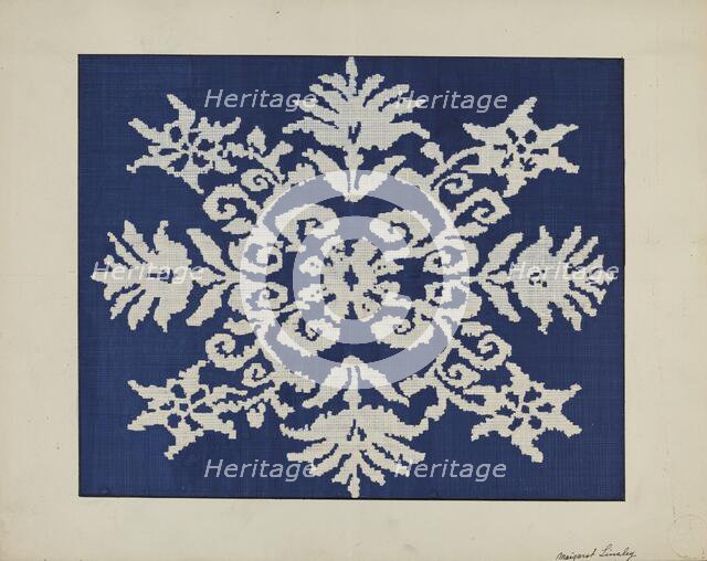 Coverlet, c. 1940. Creator: Margaret Linsley.