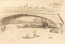 London Bridge, c. 1875. Creator: James Abbott McNeill Whistler.