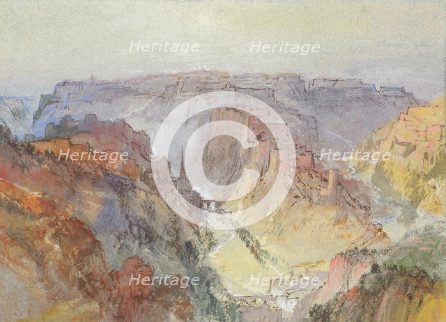 Luxembourg city from the Fetschenhof , 1839-1840. Creator: Turner, Joseph Mallord William (1775-1851).