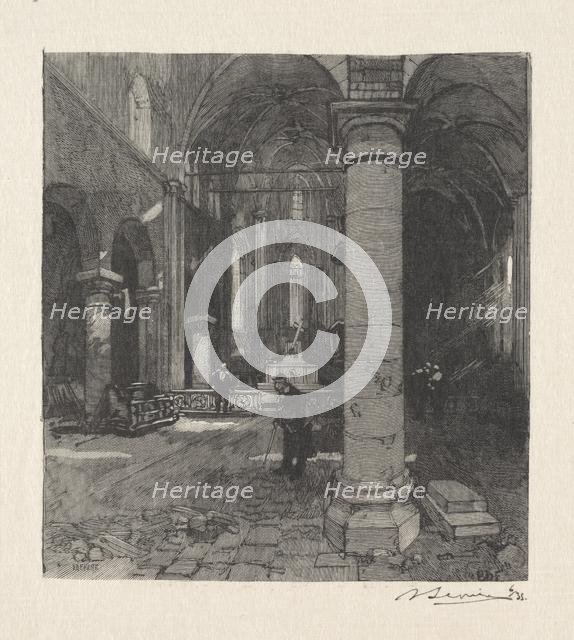Interieur de lEglise. Creator: Auguste Louis Lepère (French, 1849-1918).