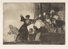Plate 11 from the 'Disparates': Poor Folly, ca. 1816-23 (published 1864). Creator: Francisco Goya.