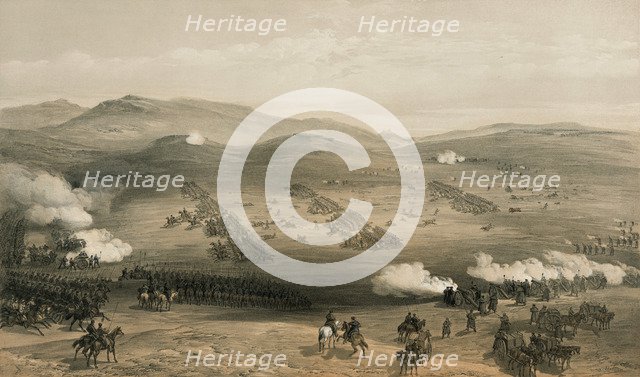 The Charge of the Light Brigade at the Battle of Balaclava, 25 October 1854, 19th century. Artist: William Simpson