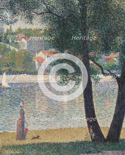 La Seine à Courbevoie , 1885. Creator: Seurat, Georges Pierre (1859-1891).