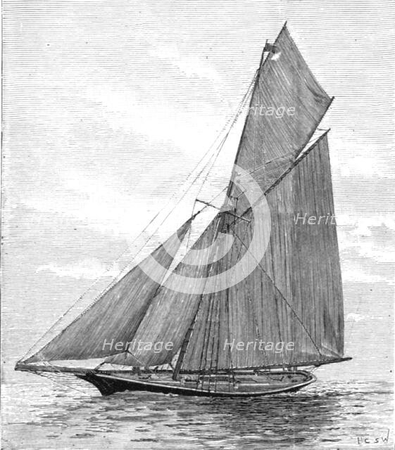 ''The German Emperor's Yacht "Meteor", late "Thistle", 1891. Creator: Unknown.