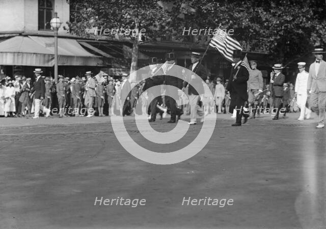 Draft Parade - C.J. Columbus; William F. Gude; Wilson; William T. Galliher, 1917. Creator: Harris & Ewing.