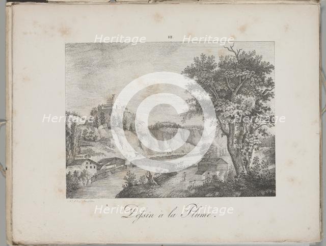 Art of the Lithograph: Landeck in Tirol, Plate III, 1819. Creator: Alois Senefelder (German, 1771-1834).