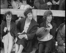 Female British Athletes Sitting at the Women's World Games, 1922. Creator: British Pathe Ltd.