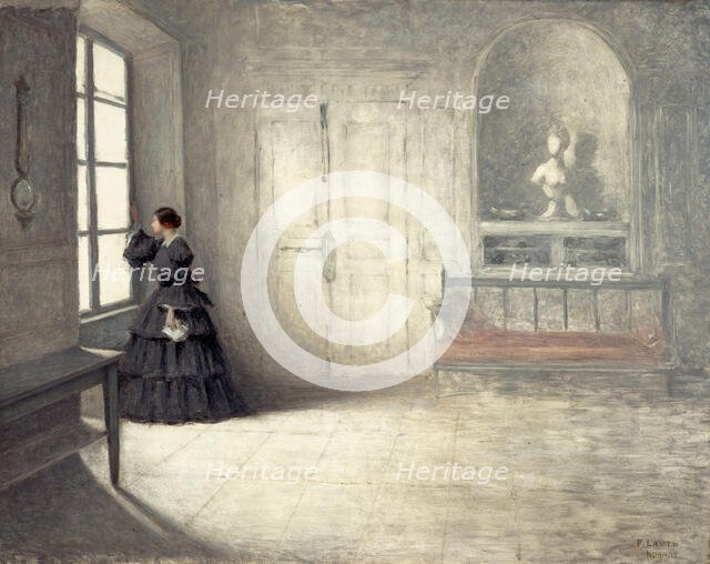 George Sand's dining room in Nohant. Creator: Charles-Frederic Lauth.