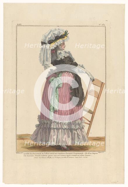 Gallery of French Fashions and Costumes, 1785, aaa. 284: Beauty in uncertainty (...), 1785. Creator: Nicolas Dupin.