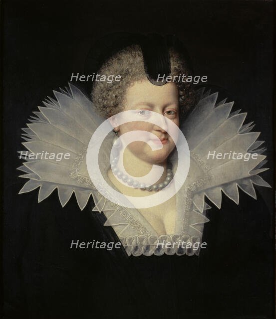 Portrait of Marie de Médici (1575-1642), 1613. Creator: Pourbus, Frans, the Younger (1569-1622).