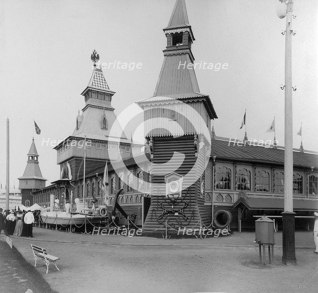 Naval Corner, the All-Russia Exhibition, Nizhny Novgorod, Russia, 1896.  Artist: Maxim Dmitriev