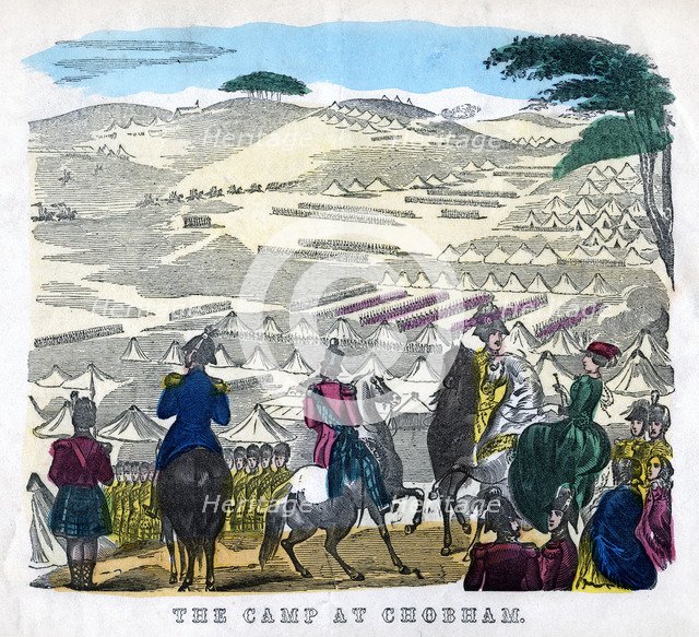 'The Camp at Chobham', 19th century. Artist: Unknown